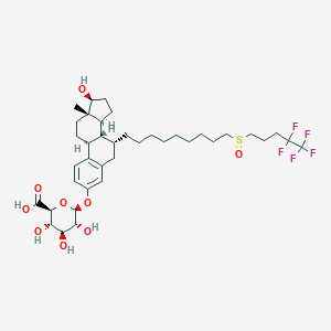 molecular formula C38H55F5O9S B195146 Fulvestrant 3-|A-D-Glucuronide CAS No. 261506-27-8