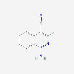 molecular formula C11H9N3 B019517 1-Amino-3-methylisoquinoline-4-carbonitrile CAS No. 161468-33-3