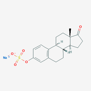 molecular formula C18H22NaO5S B195178 Estrone 3-sulfate sodium salt, contains ~35% Tris as stabilizer CAS No. 438-67-5