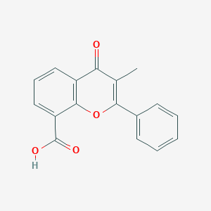 molecular formula C17H12O4 B195188 3-Methylflavone-8-carboxylic acid CAS No. 3468-01-7