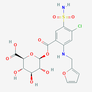 molecular formula C18H19ClN2O11S B195199 Furosemide acyl glucuronide CAS No. 72967-59-0