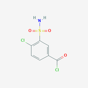 molecular formula C7H5Cl2NO3S B195224 4-Chloro-3-sulfamoylbenzoyl chloride CAS No. 70049-77-3