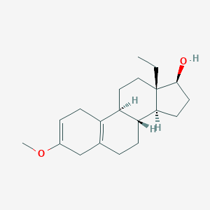 molecular formula C20H30O2 B195240 (8R,9S,13S,14S,17S)-13-ethyl-3-methoxy-1,4,6,7,8,9,11,12,14,15,16,17-dodecahydrocyclopenta[a]phenanthren-17-ol CAS No. 1038-28-4