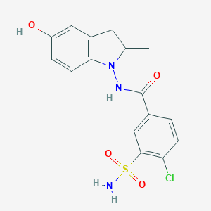 molecular formula C16H16ClN3O4S B195241 5-Hydroxyindapamide CAS No. 126750-70-7