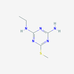 molecular formula C6H11N5S B195247 1,3,5-Triazine-2,4-diamine, N-ethyl-6-(methylthio)- CAS No. 4147-58-4