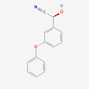 molecular formula C14H11NO2 B195279 (S)-2-Hydroxy-2-(3-phenoxyphenyl)acetonitrile CAS No. 61826-76-4