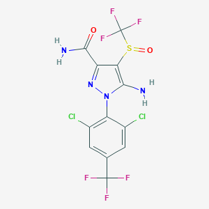 molecular formula C12H6Cl2F6N4O2S B195289 Fipronil amide CAS No. 205650-69-7