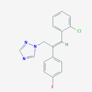 molecular formula C17H13ClFN3 B195295 (Z)-1-(3-(2-CHLOROPHENYL)-2-(4-FLUOROPHENYL)ALLYL)-1H-1,2,4-TRIAZOLE CAS No. 127296-24-6