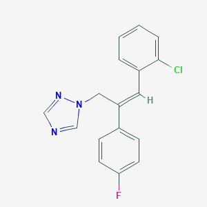 1-[(Z)-3-(2-chlorophenyl)-2-(4-fluorophenyl)prop-2-enyl]-1,2,4-triazole