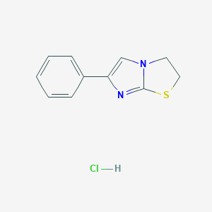 molecular formula C11H11ClN2S B195304 6-Phenyl-2,3-dihydroimidazo[2,1-b]thiazole hydrochloride CAS No. 4335-29-9