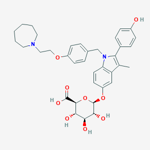 molecular formula C36H42N2O9 B195313 巴塞多昔芬 5-|A-D-葡萄糖醛酸苷 CAS No. 328933-56-8