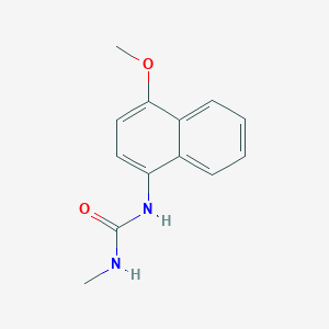 molecular formula C13H14N2O2 B019532 Urea, 1-(4-methoxy-1-naphthylmethyl)- CAS No. 102613-42-3