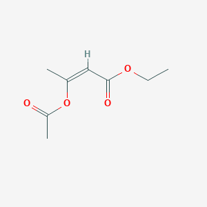molecular formula C8H12O4 B195343 Ethyl 3-(acetoxy)crotonate CAS No. 29214-62-8