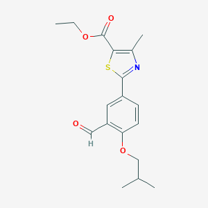 molecular formula C18H21NO4S B195351 Ethyl 2-(3-formyl-4-isobutoxyphenyl)-4-methylthiazole-5-carboxylate CAS No. 161798-03-4