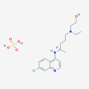 molecular formula C18H28ClN3O5S B195363 Hydroxychloroquine Sulfate CAS No. 747-36-4