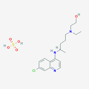 molecular formula C18H28ClN3O5S B195363 Hydroxychloroquine sulfate CAS No. 747-36-4