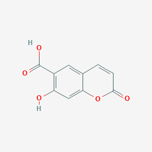 molecular formula C10H6O5 B019537 7-Hydroxy-2-oxo-2H-chromene-6-carboxylic acid CAS No. 833-52-3