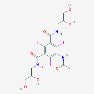 molecular formula C16H20I3N3O7 B195374 5-(乙酰氨基)-N,N'-双(2,3-二羟基丙基)-2,4,6-三碘-1,3-苯二甲酰胺 CAS No. 31127-80-7
