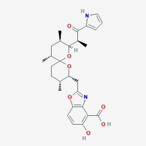 molecular formula C28H34N2O7 B019541 3-Hydroxycezomycin CAS No. 104414-30-4