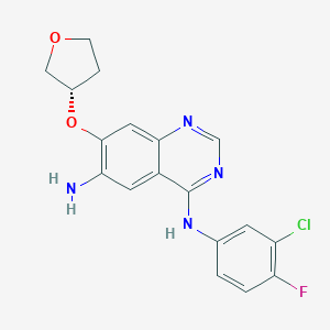 molecular formula C18H16ClFN4O2 B195414 (S)-N4-(3-Chloro-4-fluorophenyl)-7-((tetrahydrofuran-3-yl)oxy)quinazoline-4,6-diamine CAS No. 314771-76-1