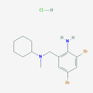 molecular formula C14H21Br2N2Cl B195416 盐酸溴己新 CAS No. 611-75-6