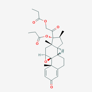 molecular formula C28H36O7 B195420 Betamethasone 9,11-Epoxide 17,21-Dipropionate CAS No. 66917-44-0