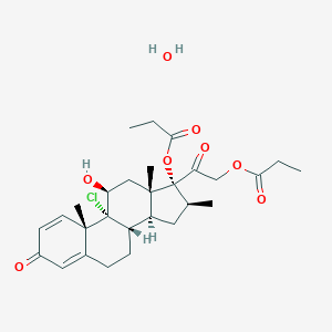 molecular formula C28H39ClO8 B195432 Beclometasone dipropionate monohydrate CAS No. 77011-63-3
