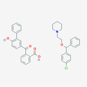 molecular formula C40H38ClNO5 B195436 Cloperastine Fendizoate CAS No. 85187-37-7