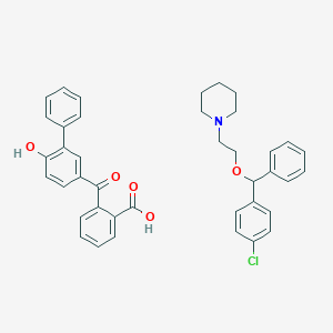 molecular formula C40H38ClNO5 B195436 Cloperastine fendizoate CAS No. 85187-37-7