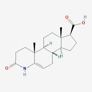 molecular formula C19H27NO3 B019547 3-Oxo-4-aza-5-androstene-17beta-carboxylic acid CAS No. 103335-54-2