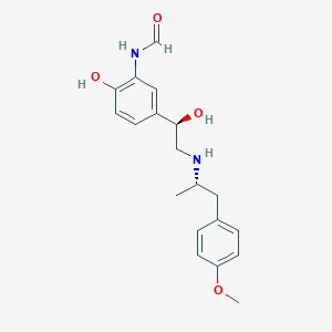 molecular formula C19H24N2O4 B195476 N-(2-Hydroxy-5-((1RS)-1-hydroxy-2-(((1SR)-2-(4-methoxyphenyl)-1-methylethyl)amino)ethyl)phenyl)formamide CAS No. 67346-51-4