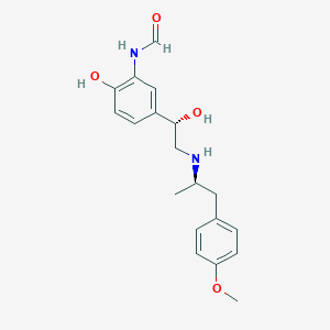 molecular formula C19H24N2O4 B195480 N-(2-Hydroxy-5-((1S)-1-hydroxy-2-(((1R)-2-(4-methoxyphenyl)-1-methylethyl)amino)ethyl)phenyl)formamide CAS No. 67346-50-3