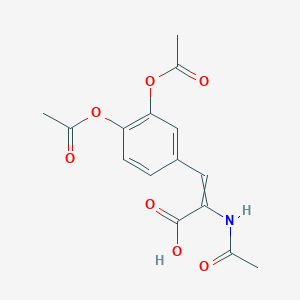 molecular formula C₁₅H₁₅NO₇ B019549 2-Acetamido-3-(3,4-diacetoxyphenyl)-2-propenoic acid CAS No. 65329-03-5