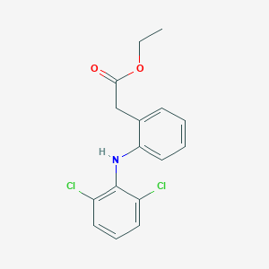 molecular formula C16H15Cl2NO2 B195507 Diclofenac Ethyl Ester CAS No. 15307-77-4