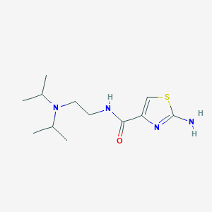 molecular formula C12H22N4OS B195531 2-Amino-4-[(2-diisopropylaminoethyl)aminocarbonyl]-1,3-thiazole CAS No. 206882-15-7