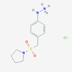 B195558 1-((4-Hydrazinylbenzyl)sulfonyl)pyrrolidine hydrochloride CAS No. 334981-11-2