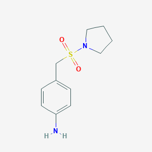 molecular formula C11H16N2O2S B195563 4-((Pyrrolidin-1-ylsulfonyl)methyl)aniline CAS No. 334981-10-1