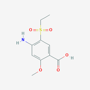 molecular formula C10H13NO5S B195580 4-Amino-5-(ethylsulfonyl)-2-methoxybenzoic acid CAS No. 71675-87-1