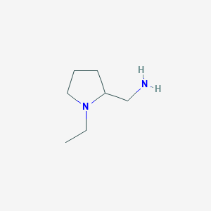 molecular formula C7H16N2 B195583 2-(Aminomethyl)-1-ethylpyrrolidine CAS No. 26116-12-1