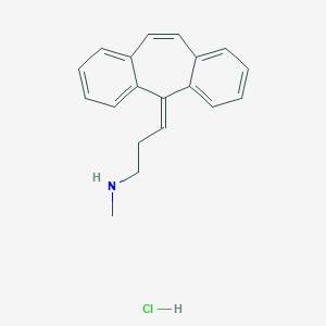 Methyl-[3-(2-tricyclo[9.4.0.03,8]pentadeca-1(15),3,5,7,9,11,13-heptaenylidene)propyl]azanium;chloride