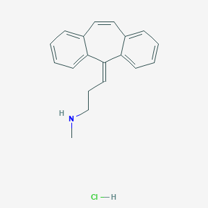 molecular formula C19H20ClN B195618 3-(5H-Dibenzo(a,d)cyclohepten-5-ylidene)propyl(methyl)ammonium chloride CAS No. 438-59-5