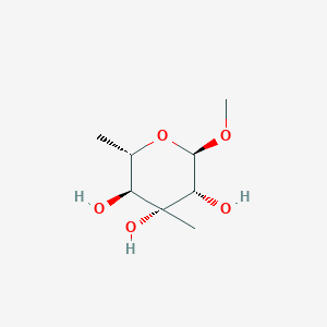 molecular formula C8H16O5 B019566 Methyl 6-deoxy-3-methylmannopyranoside CAS No. 104874-61-5