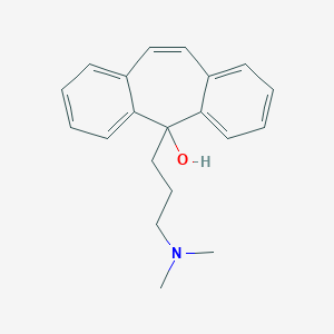 molecular formula C20H23NO B195662 5-[3-(dimethylamino)propyl]-5H-dibenzo[a,d]cyclohepten-5-ol CAS No. 18029-54-4