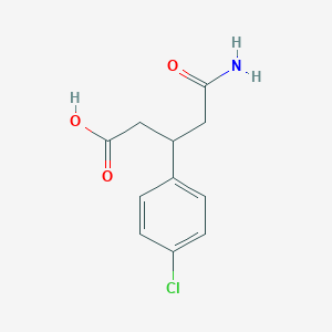 B195681 3-(4-Chlorophenyl)glutaramic acid CAS No. 1141-23-7