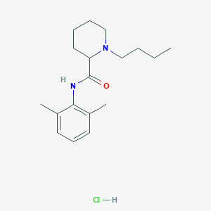 molecular formula C18H29N2OCl B195685 Bupivacaine hydrochloride CAS No. 18010-40-7