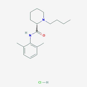 molecular formula C18H29N2OCl B195690 Levobupivacaine hydrochloride CAS No. 27262-48-2