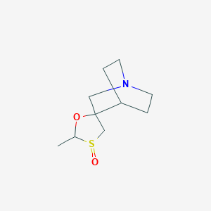 (2S,5S)-2-methylspiro[1,3-oxathiolane-5,3'-1-azabicyclo[2.2.2]octane] 3-oxide