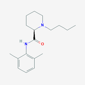 molecular formula C18H29N2OCl B195712 (2r)-1-Butyl-n-(2,6-dimethylphenyl)piperidine-2-carboxamide CAS No. 27262-45-9