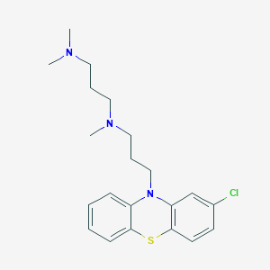 molecular formula C21H28ClN3S B195713 N'-[3-(2-chlorophenothiazin-10-yl)propyl]-N,N,N'-trimethylpropane-1,3-diamine CAS No. 19077-20-4
