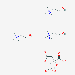 molecular formula (C5H14NO)3 · C6H5O7 B195727 Tricholine citrate CAS No. 546-63-4
